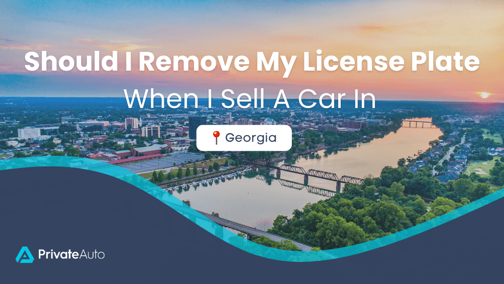 Should I remove license plates when I sell a car in PrivateAuto