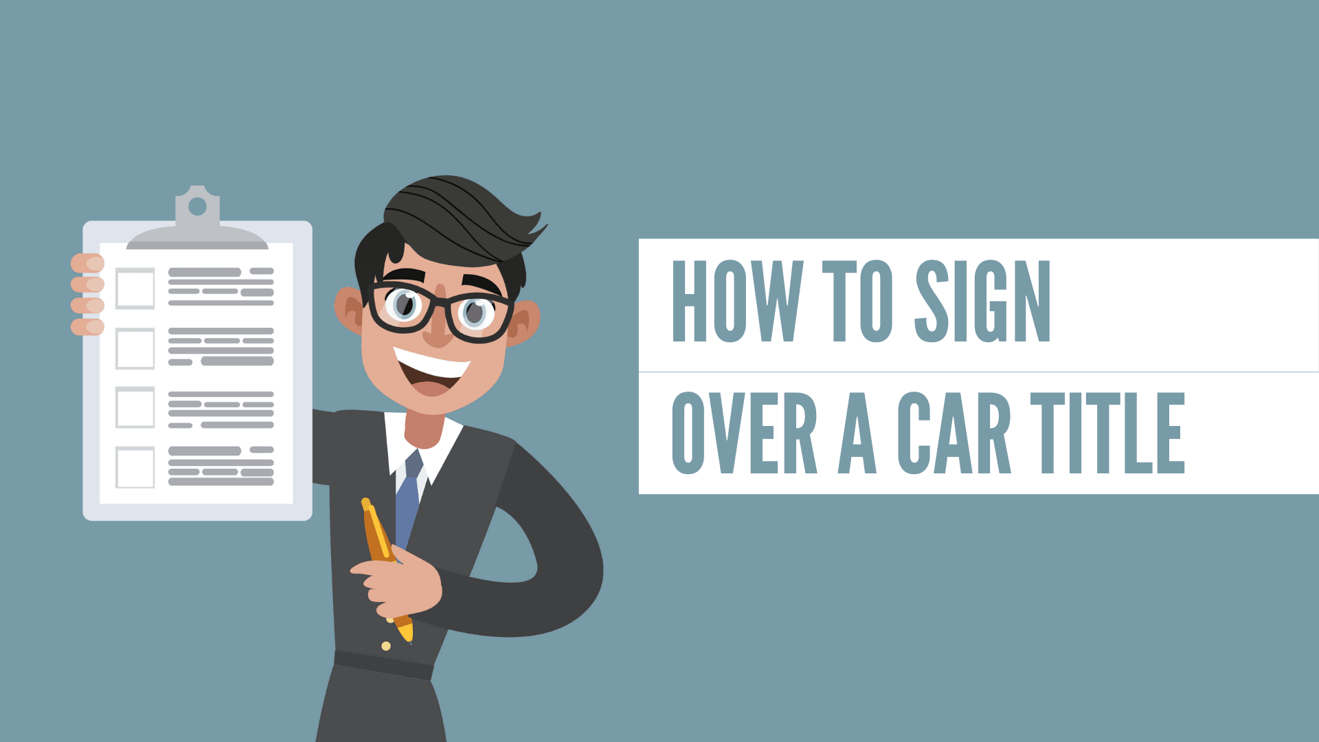 How To Sign Over a Car Title